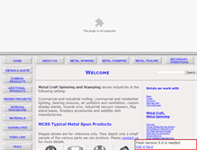 Tablet Screenshot of metalcraftspinning.com
